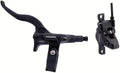 Schwarze SHIMANO M4100/MT410 Scheibenbremse für MTB, Vorderrad-Bremsanlage mit Bremshebel und Bremssattel.