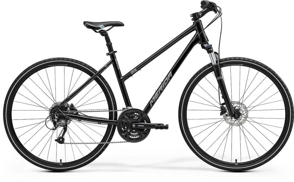 Merida CROSSWAY 40 LADY HP4 S (47) Schwarz/Silber - komfortables Crossbike für Alltag & Tour