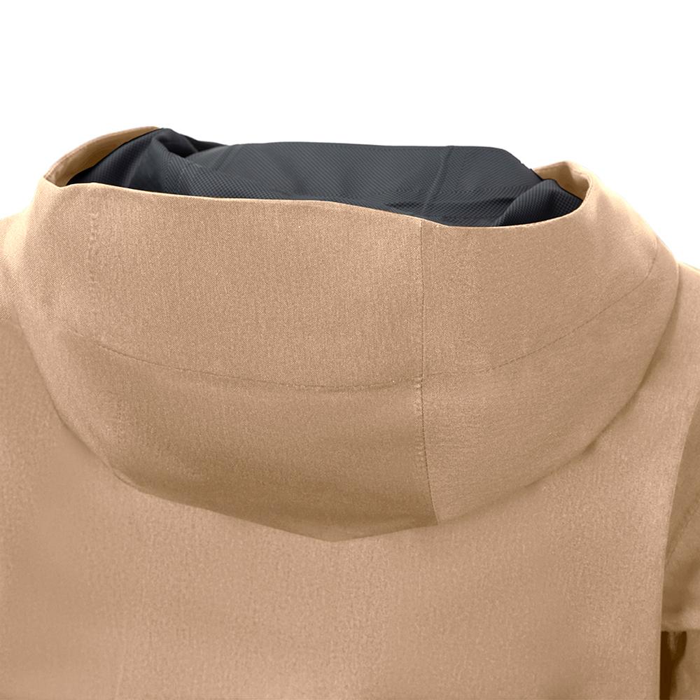 CHIBA Rainjacket Damen - wasserdicht, winddicht, atmungsaktiv, beige, 4XL