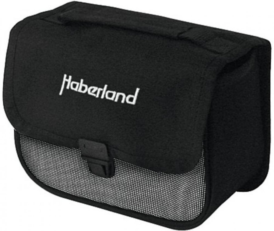 Haberland Lenkertasche 2l Einsteiger schw./silber - kompakte Fahrradtasche für Alltag und Tour