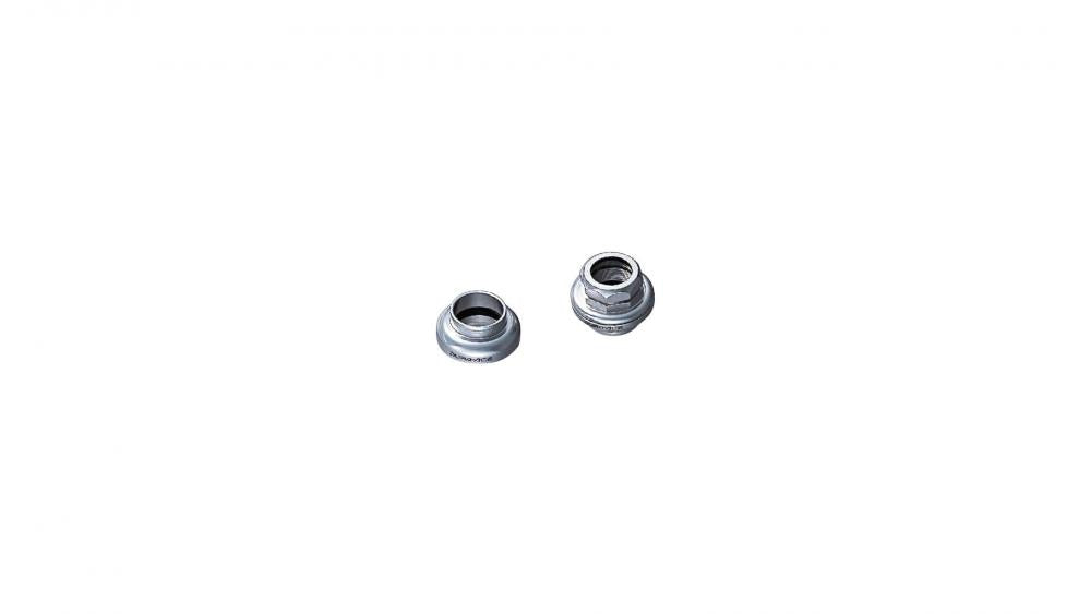 Shimano Dura Ace Steuersatz HP-7400 1 Zoll Gewinde silber für präzise Rennrad-Steuerung.