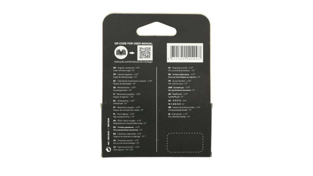 Look X-Track Pedalplatten grau, SPD kompatibel, 6° Bewegungsfreiheit, inkl. Schrauben