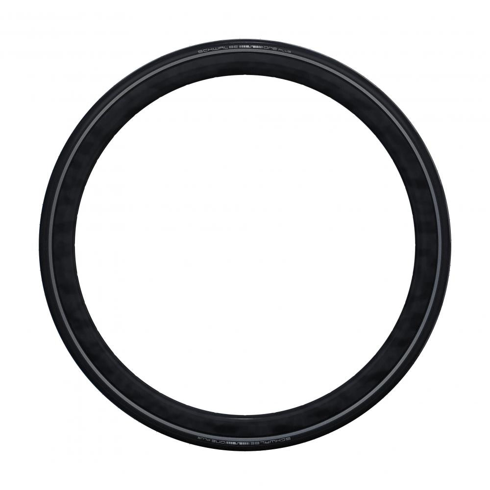Schwalbe Drahtreifen ONE Plus Performance Line 28x1,0 Zoll (25-622) Schwarz/Reflex - maximaler Pannenschutz fürs Rennrad