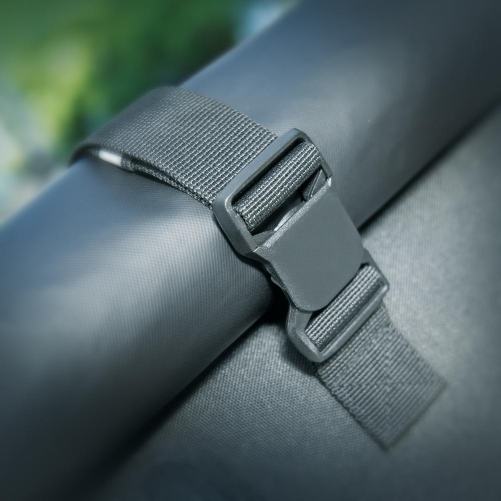 SKS Gepäckträgertasche Germany Infinity Urban Sidebag: 20 Liter wasserdichte Fahrradtasche mit Rolltop - gepolstertem 15 Laptopfach Reflektorstreifen Schultergurt 620x430x170mm schwarz