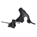 Schwarzer Campagnolo Ekar 1x13 rechter hydraulischer Brems-Schalthebel mit Bremssattel.
