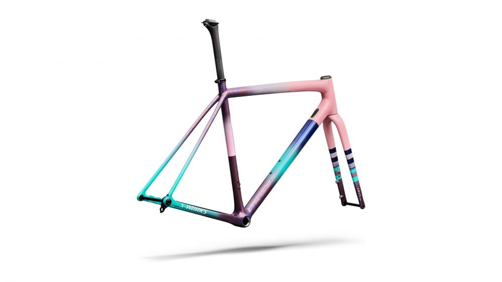 CRUX SW Rahmenset - Desert Rose/Purple Haze/Metallic White - Größe 54 - Unbekannt