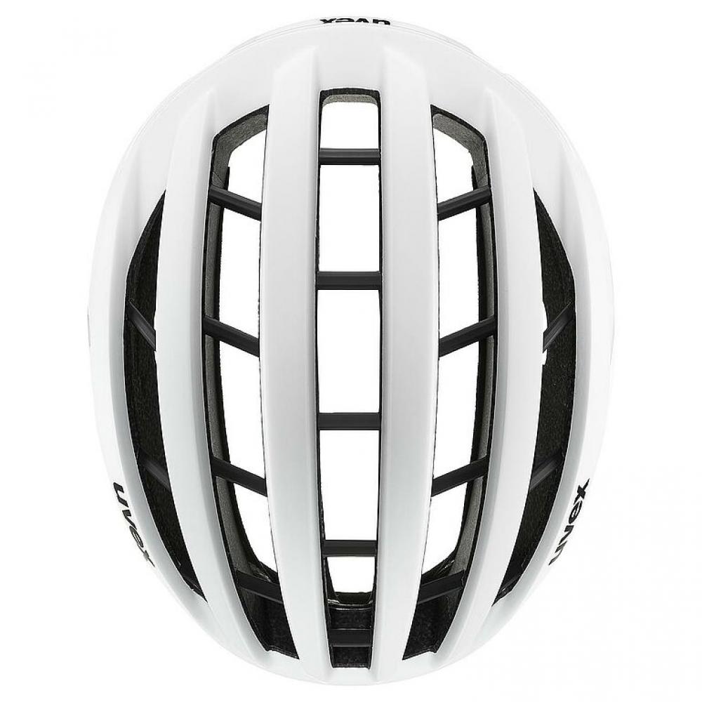 uvex surge Rennradhelm white matt, Größe 56-59cm, mit Multi-Inmould-Technologie, 3D IAS Größenanpassung, Brillengarage, ohne Aero-Cover, top Belüftung