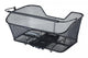 Basil Hinterradkorb Base XL MIK - schwarzer, engmaschiger Stahlkorb, abnehmbar mit MIK-System - 23 × 44 × 17 cm - belastbar bis ca. 10 kg