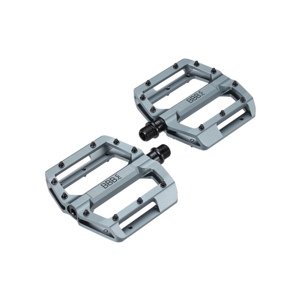 BBB Cycling BBB pedale Enigma 100 x 100mm grau - leichtes Aluminium-Plattformpedal