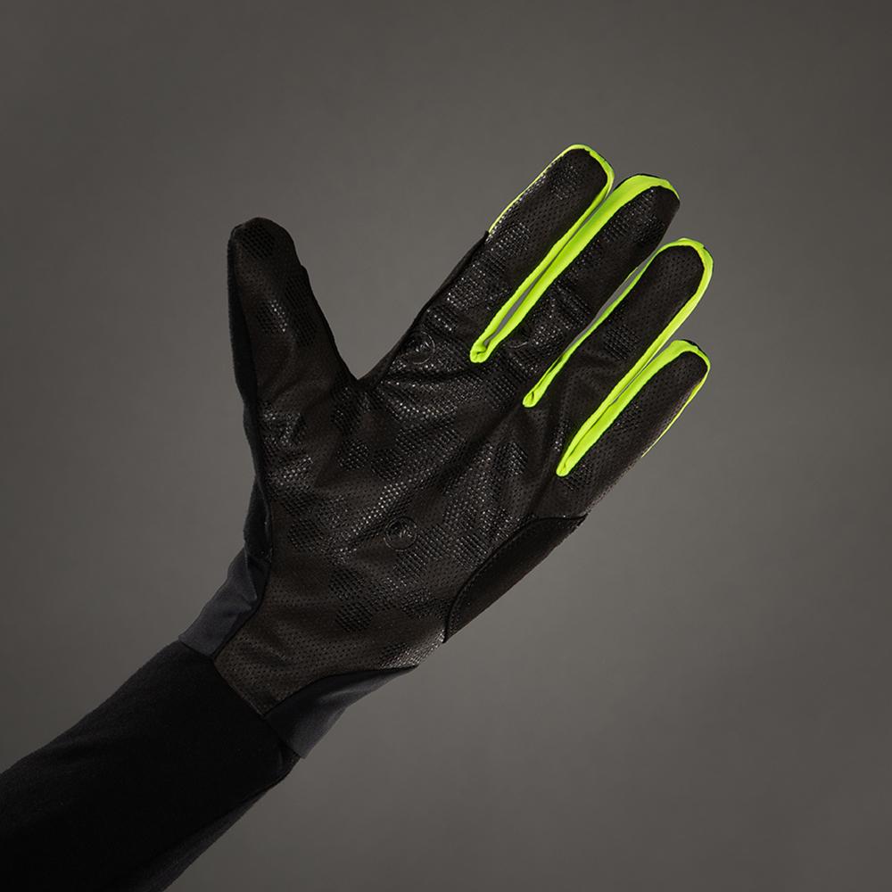 CHIBA Superlight - Radhandschuhe schwarz/neongelb, atmungsaktiv, leicht, Größe M