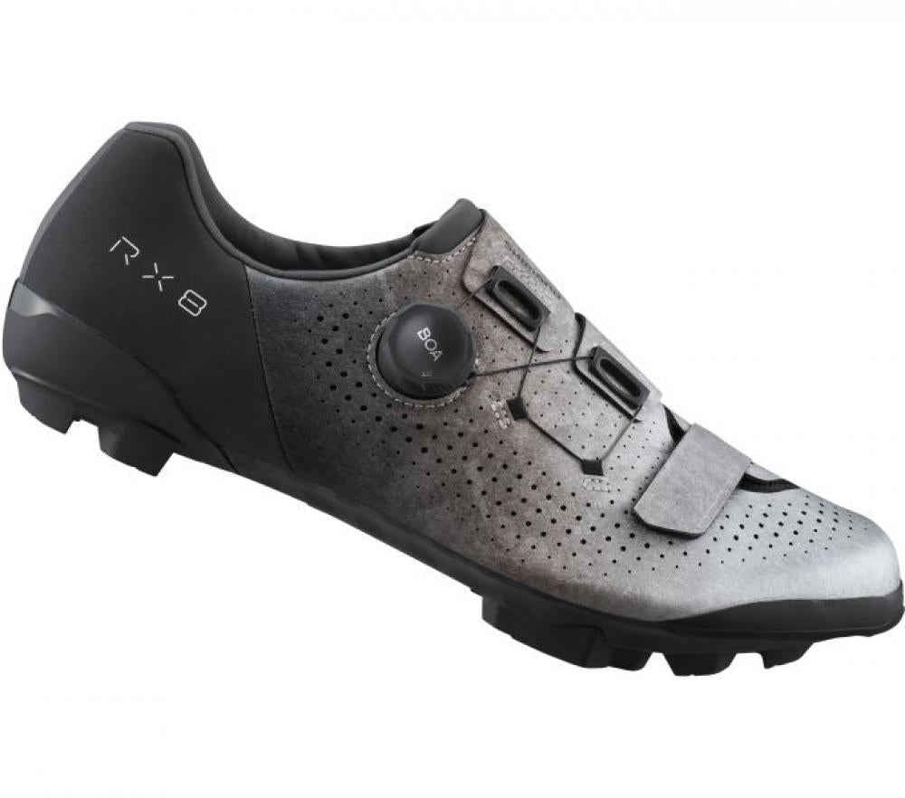 SHIMANO RX801 Gravel SPD Fahrradschuhe - Herren/Damen, Größe 39, Silber