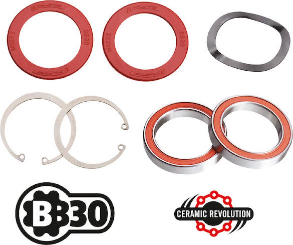 FSA Innenlager Road BB30 68/73 Ø 30 mm Rot - leichtlaufendes Tretlager für Rennräder