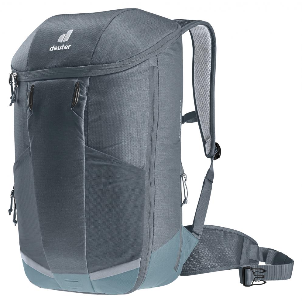 Deuter Rotsoord 25+5 Fahrradrucksack Graphite-Shale - Pendlerrucksack mit Helmhalterung