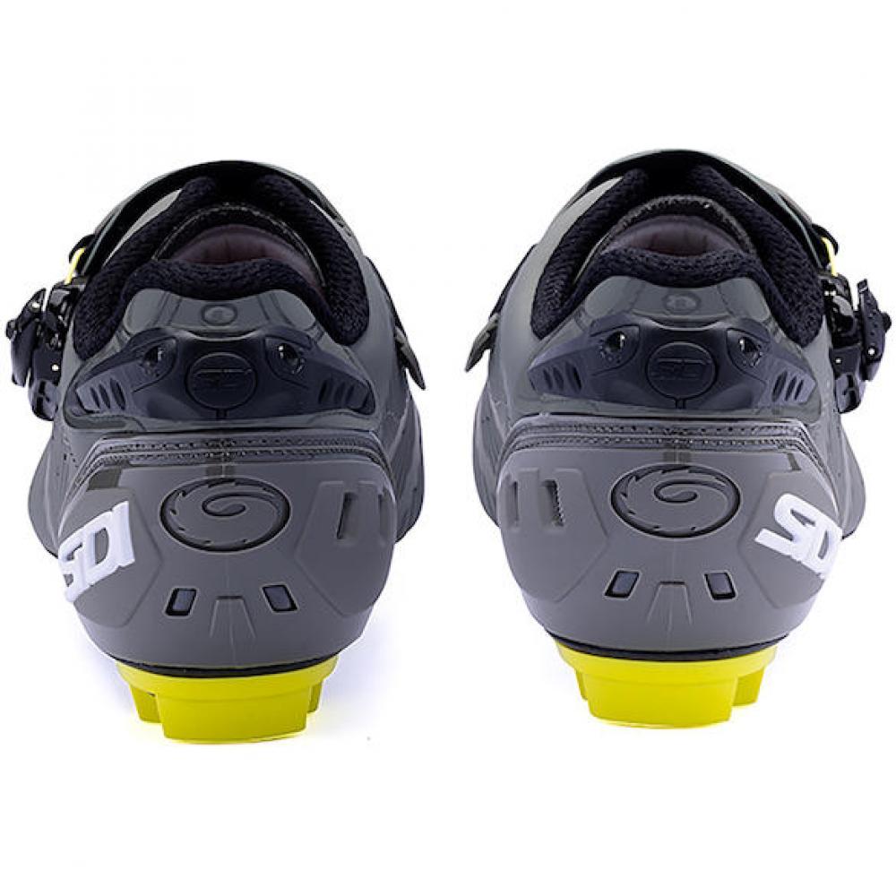 Sidi MTB Drako 2S SRS military/yellow 40 - steifer Carbon-MTB-Schuh mit Top-Passform