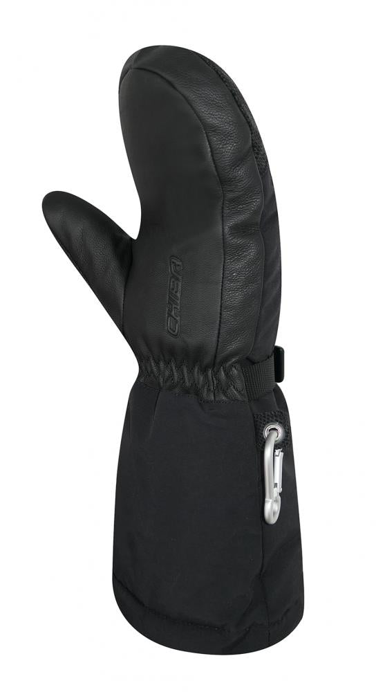 CHIBA Thermo Mitten - wasserdichte Winter-Fahrradhandschuhe schwarz, Größe 6,5