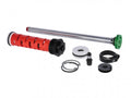 Einzelteile eines RockShox Gabeldämpferkits RS 35 RL Crown Moco, darunter Dämpferkartusche und Lockout-Hebel