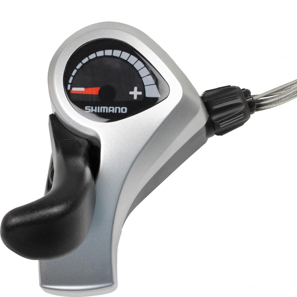 SHIMANO Schalthebel TOURNEY SL-TX50 3-fach Links mit Schelle - Mikroraster-Schalthebel für Dreifach-Antriebe - Schaltbremshebel