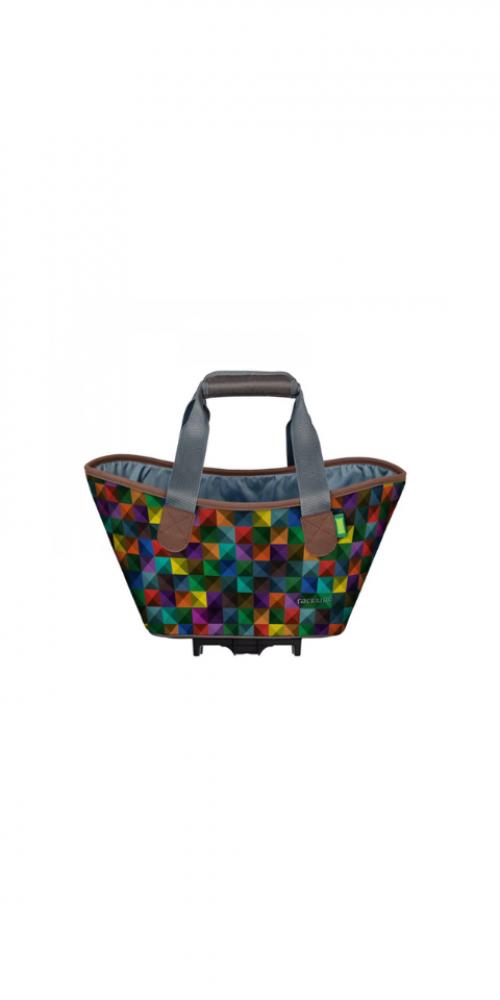 Racktime Einkaufstasche Agnetha 2.0 parrot, 15 Liter, Snapit 2.0 Adapter, 34×25,5×37 cm, wasserabweisend, 6 kg Traglast