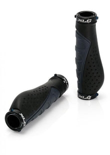 XLC Lenkergriffe Ergonomic GR-S07, ergonomisch geformt, stoßabsorbierend, 3-Komponenten-Material, Schraubensicherung, Länge 140 mm, Farbe Schwarz/Grau
