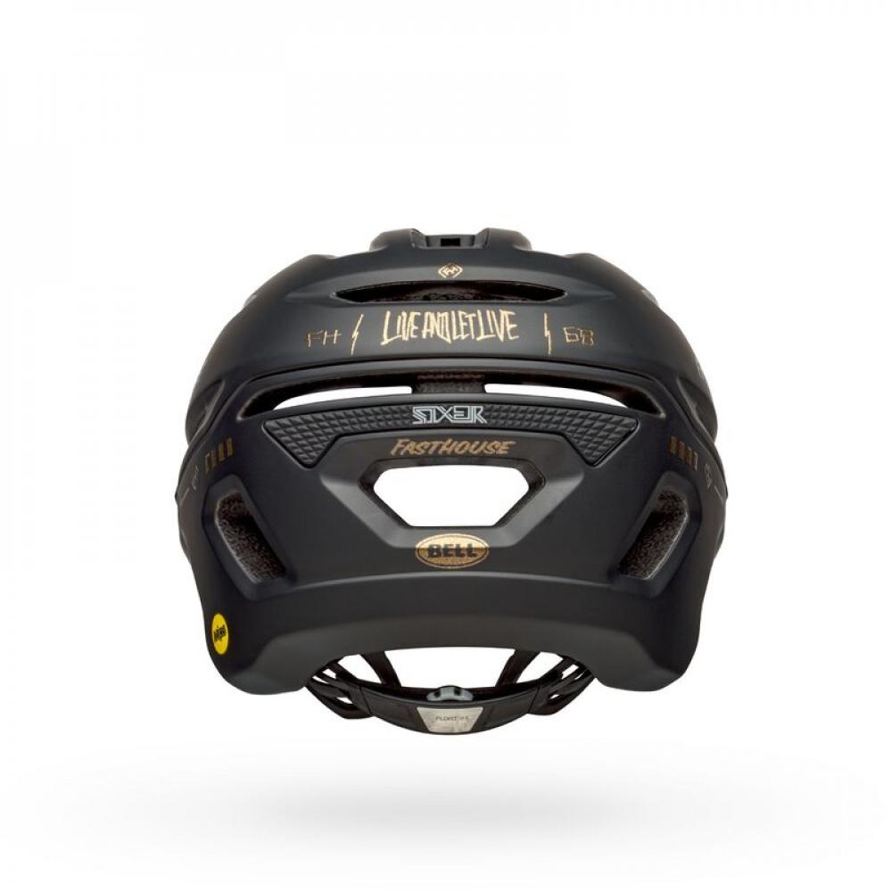 Bell Fahrradhelm Sixer Mips matt schwarz gold fasthouse S 52-56 cm