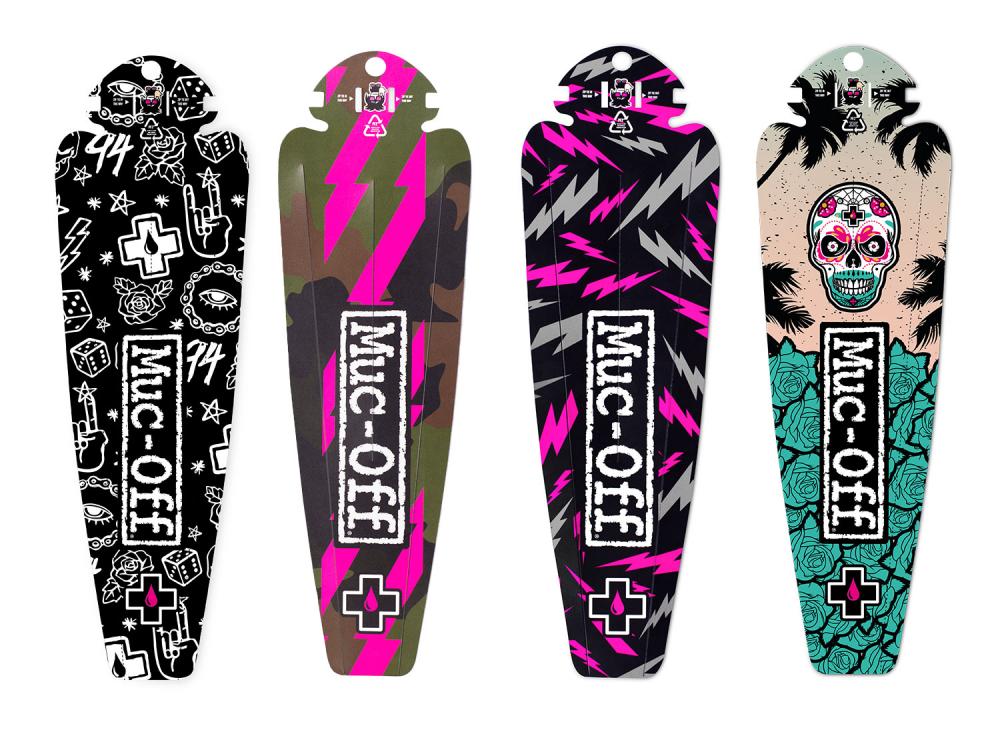 Muc-Off Ride Guard Schutzblech hinten, camo black/green, MTB-kompatibel, aus recyceltem Kunststoff, einfache Montage, unisize