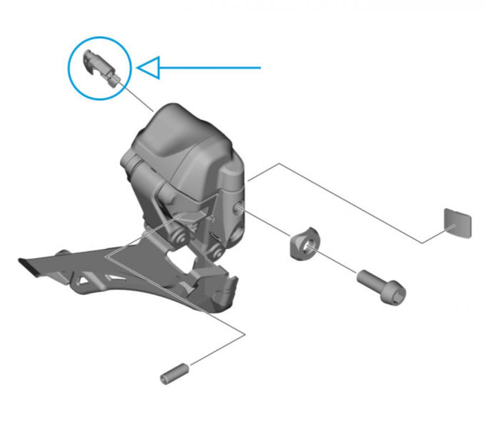 SHIMANO Abdeckung FD-R9250 Stecker Abdeckung - Schutzkappe für Di2-Frontumwerfer