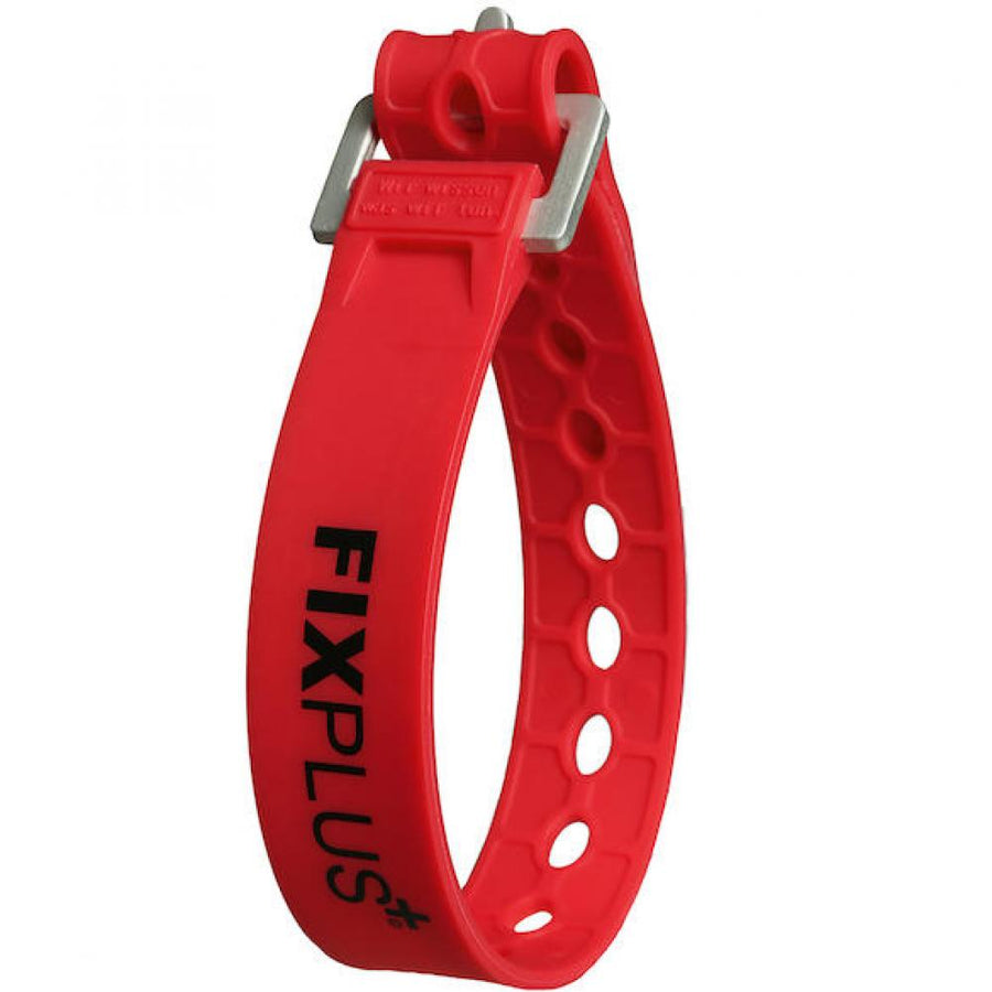 FixPlus Spannband Strap 35 cm Rot - elastisches Fixierband für vielseitige Befestigung