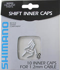 SHIMANO 10 Stück Endkappen für 1,2mm Schaltzug. Original Fahrrad-Schaltzugkappen für 1,2mm Kabel.