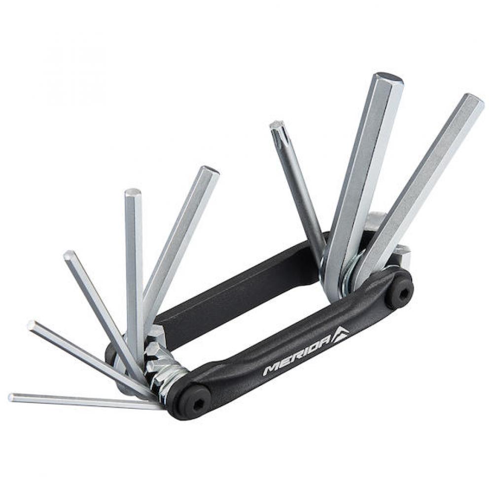 Merida Multitool 9-in-1 Werkzeug 90 x 38 mm Schwarz - Kompaktes Fahrrad-Multitool