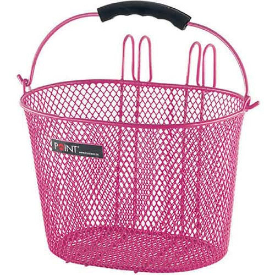 Point Kinderfahrradkorb rosa 23x16x13 cm