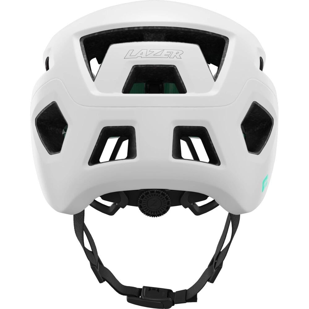 LAZER Helm Coyote KinetiCore MTB Matte Full White L - sicherer MTB-Helm mit Komfort