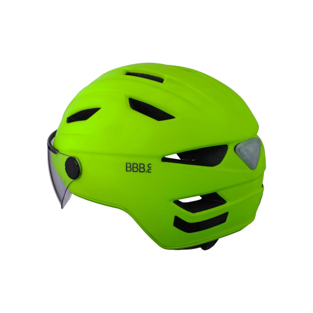 BBB Cycling Helm Move Faceshield L neon - sicherer E-Bike- & City-Helm mit Visier