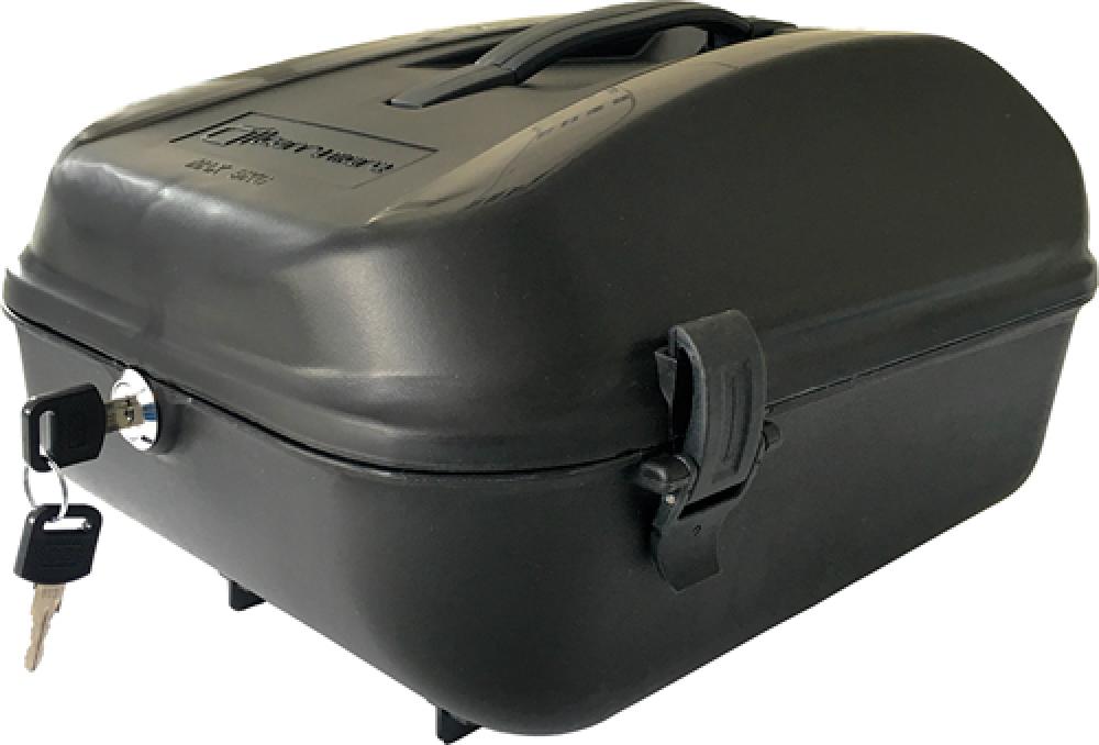 Standwell Fahrradkoffer SW-BG03 schwarz 12 Liter mit Schloss Vip-Fix CarryMore I und II Gepäckträgerbox abnehmbar abschließbar