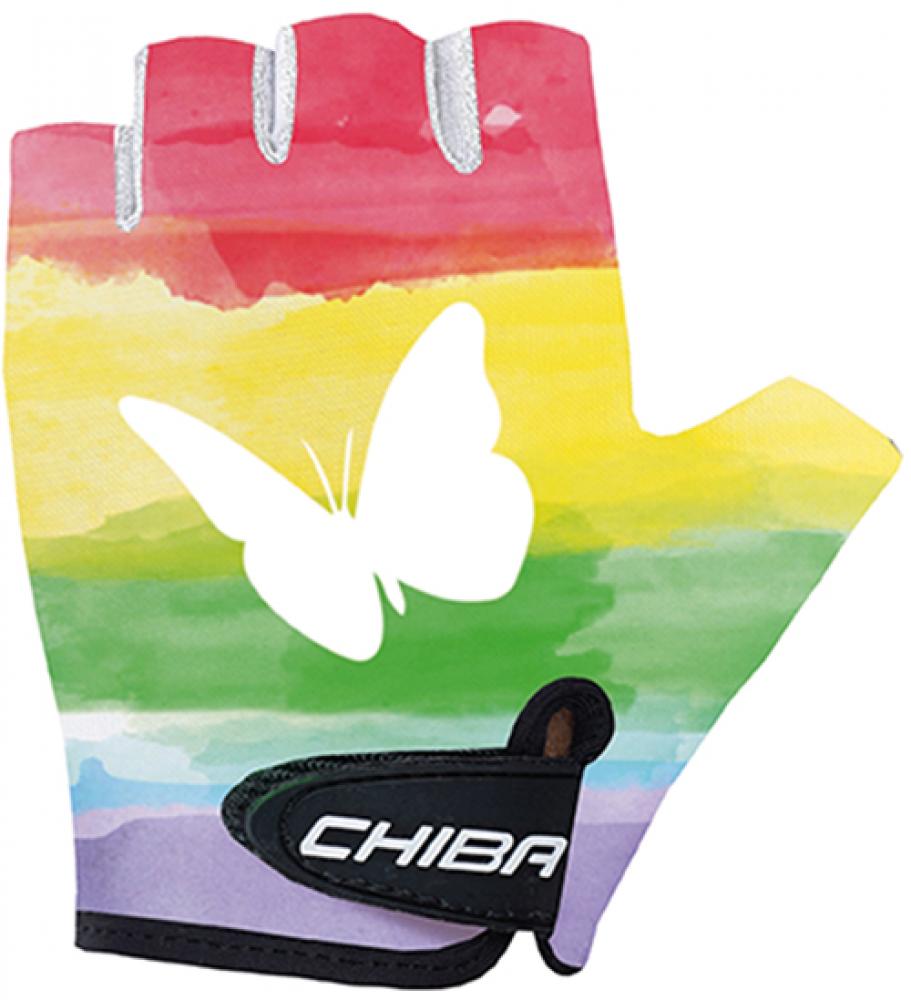 CHIBA Cool Kids - Kinder Radhandschuhe Papillon, Größe M, atmungsaktiv & griffig