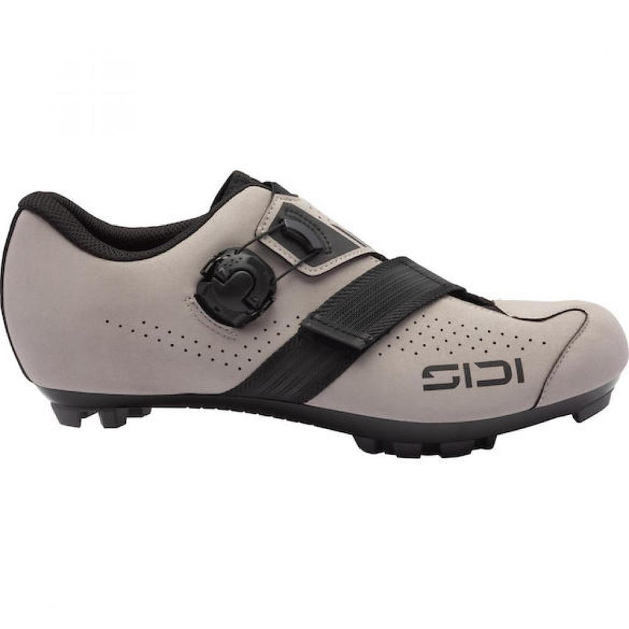 Sidi MTB AERTIS greige/black 41 Zement/Schwarz - komfortabler MTB-Schuh mit Top-Grip