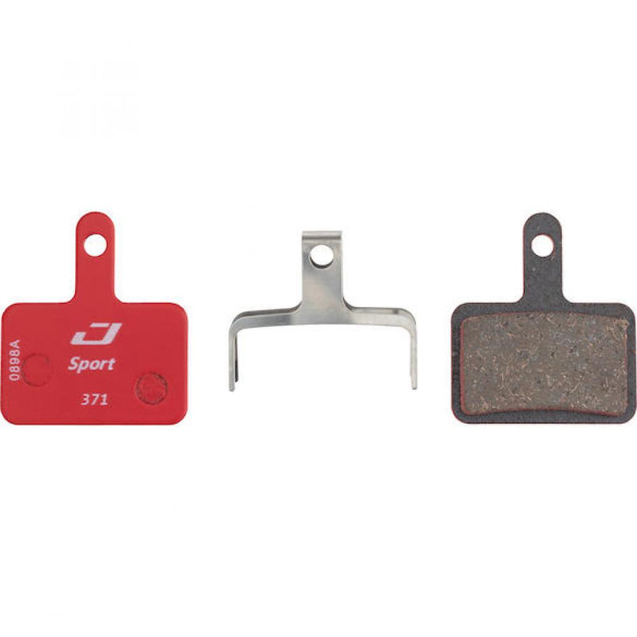 Jagwire Bremsbeläge Disc Sport Semi-Metallic - Shimano/Tektro kompatibel, Rot