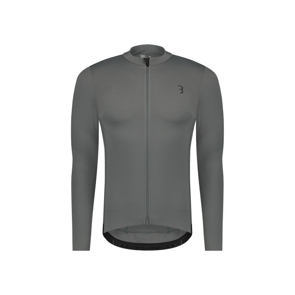 BBB Cycling BBB Langarmtrikot Essence LS M grau - unverzichtbares Langarmtrikot für Frühlingstouren