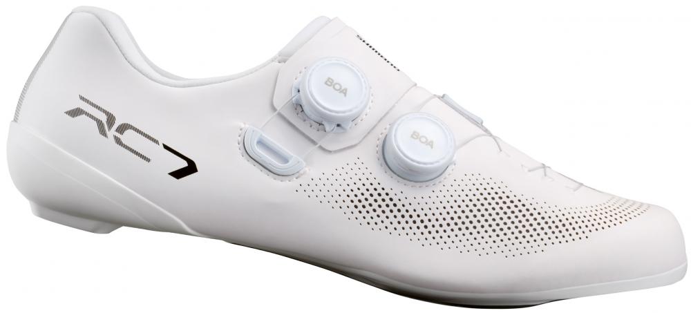 SHIMANO Fahrradschuhe RC703 Herren/Damen Road SPD-SL Typ Fahrradschuhe Größe 50 Weiß