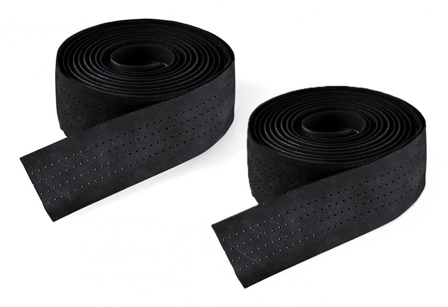 Selle Italia Smootape Classica Leder Lenkerband schwarz 35×1800 mm - Vintage Rennrad-Tape, vibrationsdämpfend