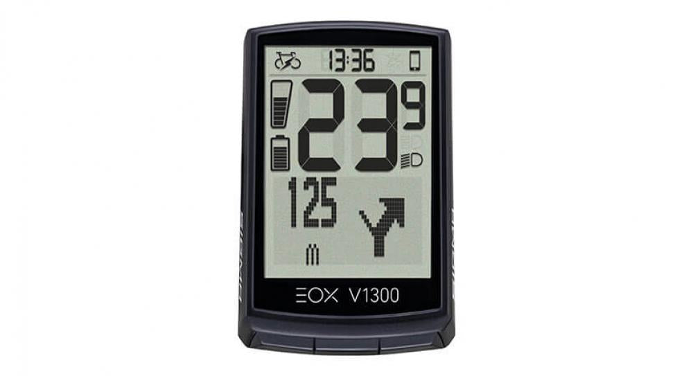 Sigma EOX VIEW 1300 E-Bike-Computer Schwarz - Kabelloses Display mit Komoot-Navigation
