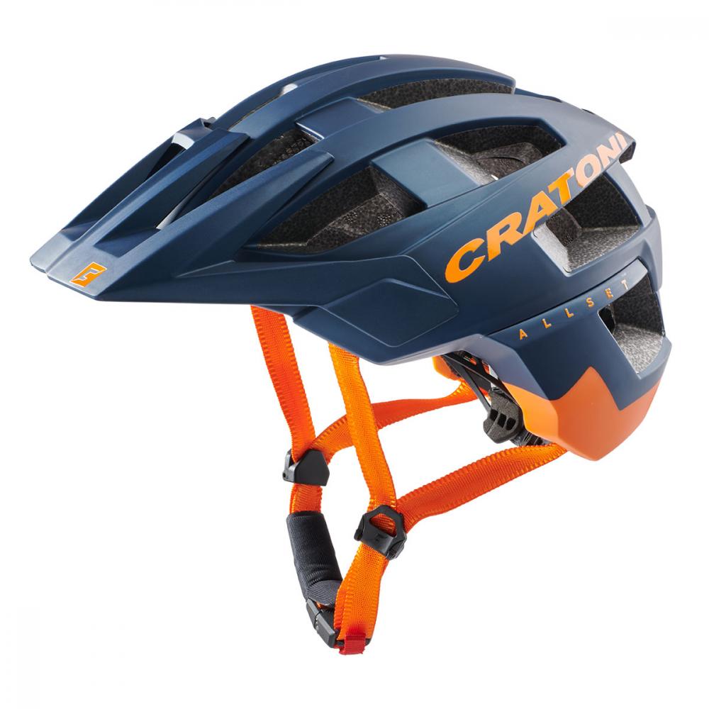 Cratoni Helm AllSet MTB blau orange matt M/L 58 bis 61cm