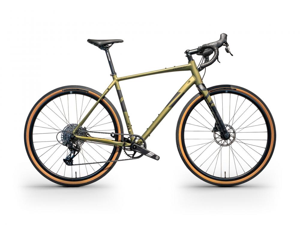 CONWAY Gravelbike "GRV 4.0 SE" (#1), Diamant, 28", bronze matt, 12-Gang SRAM "Apex", 51 cm / MnnDas Gravelbike besteht aus einem Aluminiumrahmen und ist mit einer 12-Gang SRAM "Apex" Kettenschaltung ausgestattet. An den Laufrädern befinden sich hydraulisc