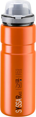 ELITE Trinkflasche Syssa Race Orange matt 750 ml - robuste Edelstahl-Trinkflasche für Sport & Alltag