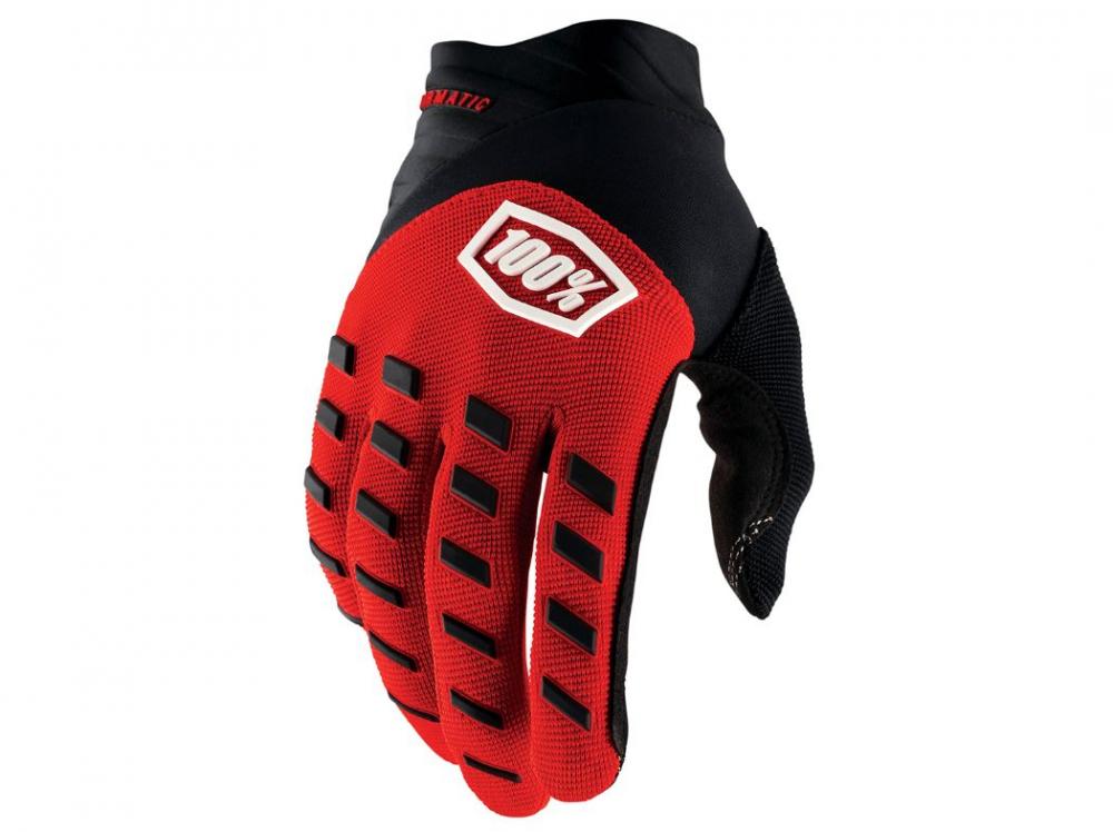 100% Airmatic Gloves M Red/Black - robuster MTB-Handschuh mit optimalem Schutz