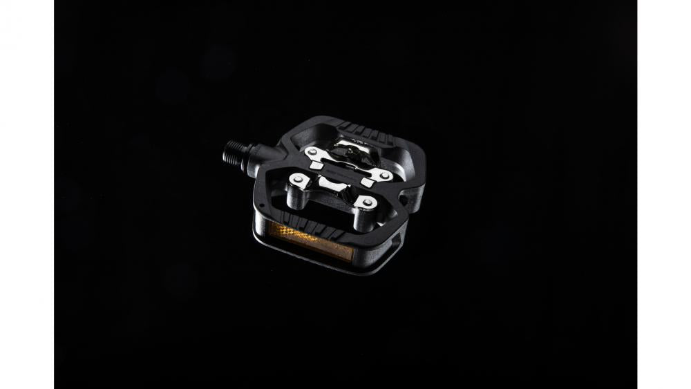 Look Geo Trekking Hybrid Pedale schwarz / SPD-kompatibel - 1 Seite Klick, 1 Plattformseite, Composite Körper, Achse Chromoly+