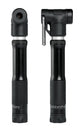 Crankbrothers Sterling S Handpumpe inkl. Rahmenhalter Midnight Edition black