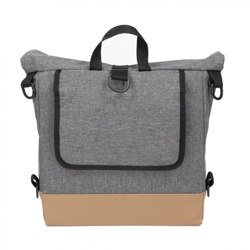 Haberland Lenker-Bike-Rucksack Keep Rollin' grau - flexible Lenkertasche & Rucksack in moderner Ausführung