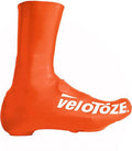 VeloToze Überschuh 2.0 lang orange L - wasserdichter Aero-Überschuh für kalte Touren
