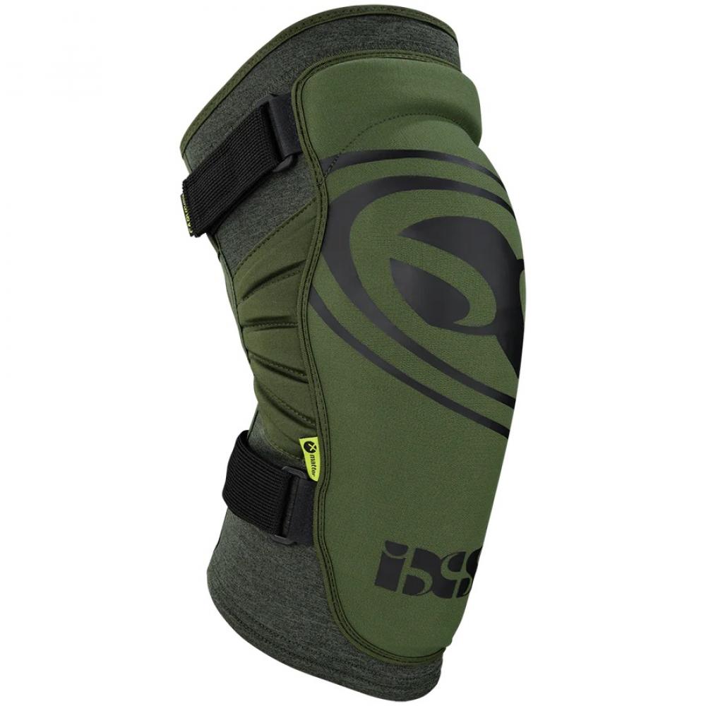 IXS Sports Division iXS Carve EVO+ knee guard KL olive - leichter Enduro-Knieschoner mit hohem Schutz