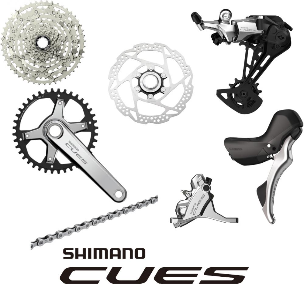 SHIMANO Gruppe CUES Silver Edition 10 Silver 10-fach - komplette Schalt- & Bremsgruppe